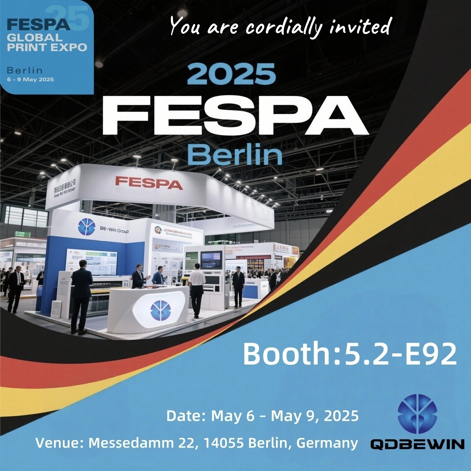 Qingdao Be-Win, hogy bemutassa a FESPA 2025 Berlin-ben-Booth 5.2-E92